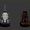 Modern And Rusty Old Water Vehicles 3D Models With Detailed Structures