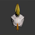 Cute White Rabbit Doll With Yellow Banana And Carrot Shaped Balloons
