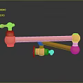 Copper Modern Faucet With Double Handle And Long Spout For Household Use