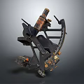 Commercial Navigational Measuring Equipment Vintage Metal Structure With Precision Scales And Telescope