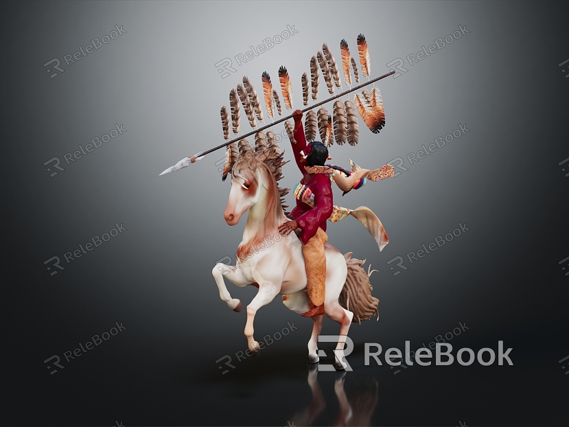 Warrior Indian Warrior Indian Warrior Tribal Warrior model