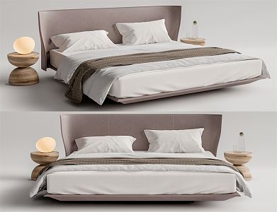 Modern Double Bed 3d model