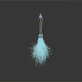 Traditional Handmade Broom As Essential Household Item With Wooden Handle And Natural Bristles