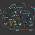 Relaxing SPA Sauna Room with Comfortable Massage Beds Decorative Paintings Green Plants and Soft Lighting