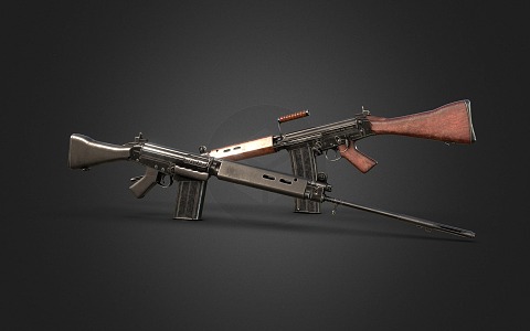 Rifle SLR Automatic Filling Rifle Sniper Rifle Precision Shooter Rifle 3d model