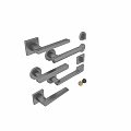 Modern Stainless Steel Door Handles And Lock Sets For Home Hardware Design