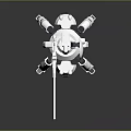 laser tower turret turntable sci-fi tower defense game tower defense sci-fi turret game turret game turret 3d model