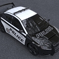 Skull Horse Police Car Edition Round Prototype Mitsubishi evox Car 3d model