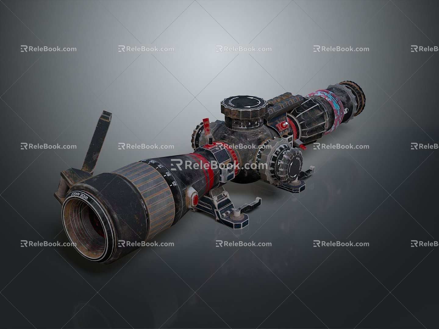 Astronomical Telescope Sniper Gun Telescope Space Telescope Telescope Observation Equipment Physical Equipment 3d model