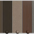Stylish Decorative Wall Panels with Various Colors Textures and Display Balls 3d model