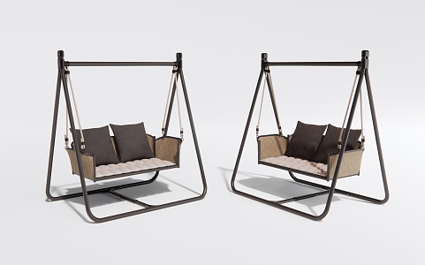 Modern Swing Outdoor Hanging Chair 3d model