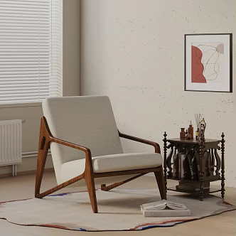 modern leisure chair 3d model