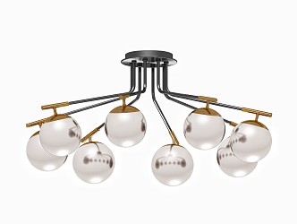 Modern chandelier 3d model