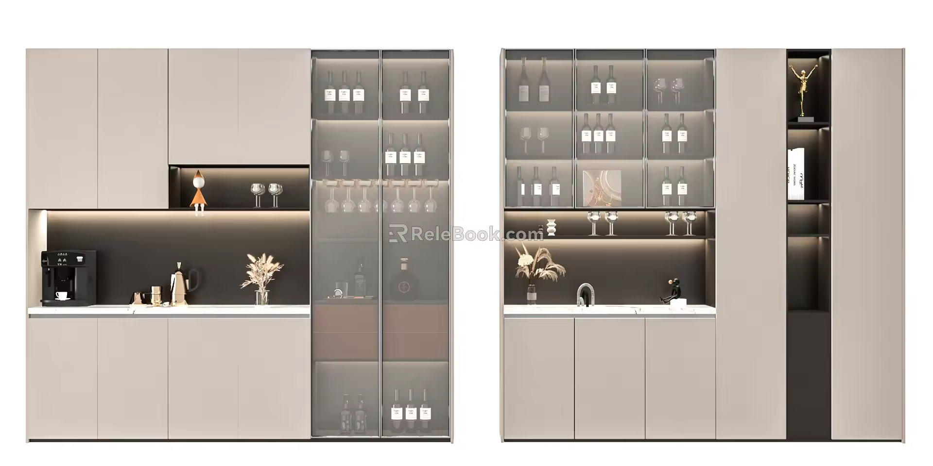 Modern Wine Cabinet 3d model