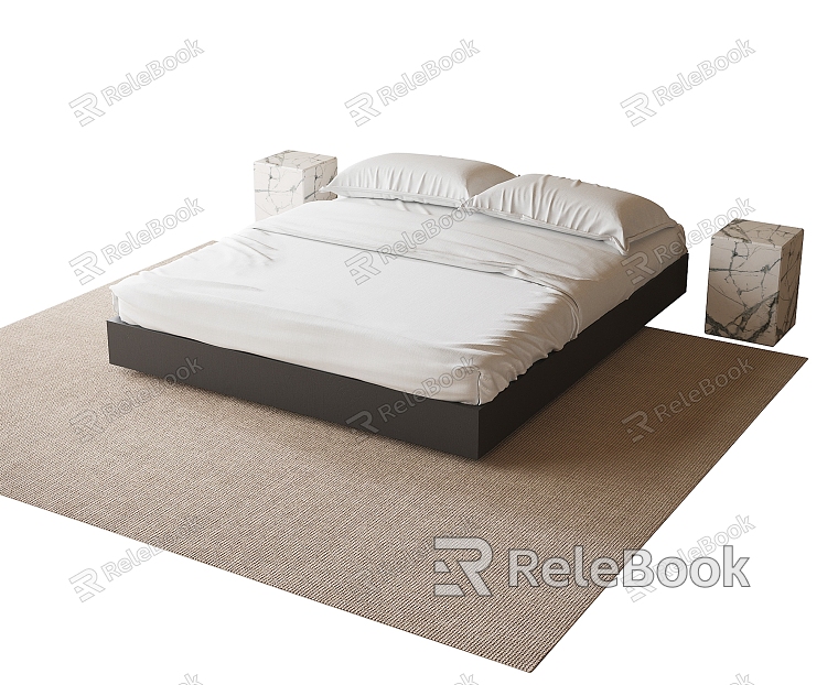 Modern bed without back model