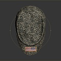 modern military cap camouflage cap police cap officer cap 3d model