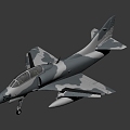 A4 Skyhawk aircraft 3d model