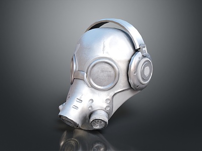 Gas Mask Science Fiction Gas Mask Gas Mask Respirator Breathing Mask Biochemical Mask Science Fiction Mask 3d model