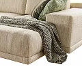 Multi-person Sofa Fabric Multi-person Sofa Fabric Pillow 3d model