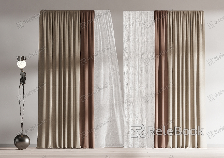 modern curtain fabric curtain gauze curtain fabric curtain model