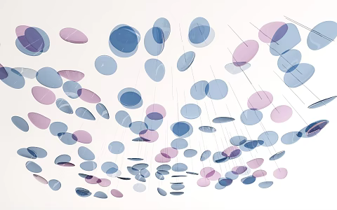 Modern Waterscape Ceiling Glass Sheet Ceiling Special-shaped Ceiling 3d model