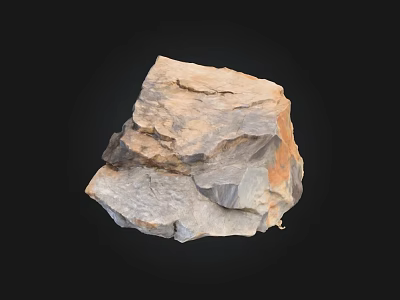 Natural Stone and Wood Material with Natural Texture and Organic Design Elements 3d model