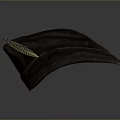 Stylish Dark Brown Corduroy Hat With Feather Decoration For Daily Use