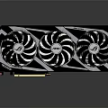 High Performance Gaming Graphics Card With Three Fans And RGB Lighting