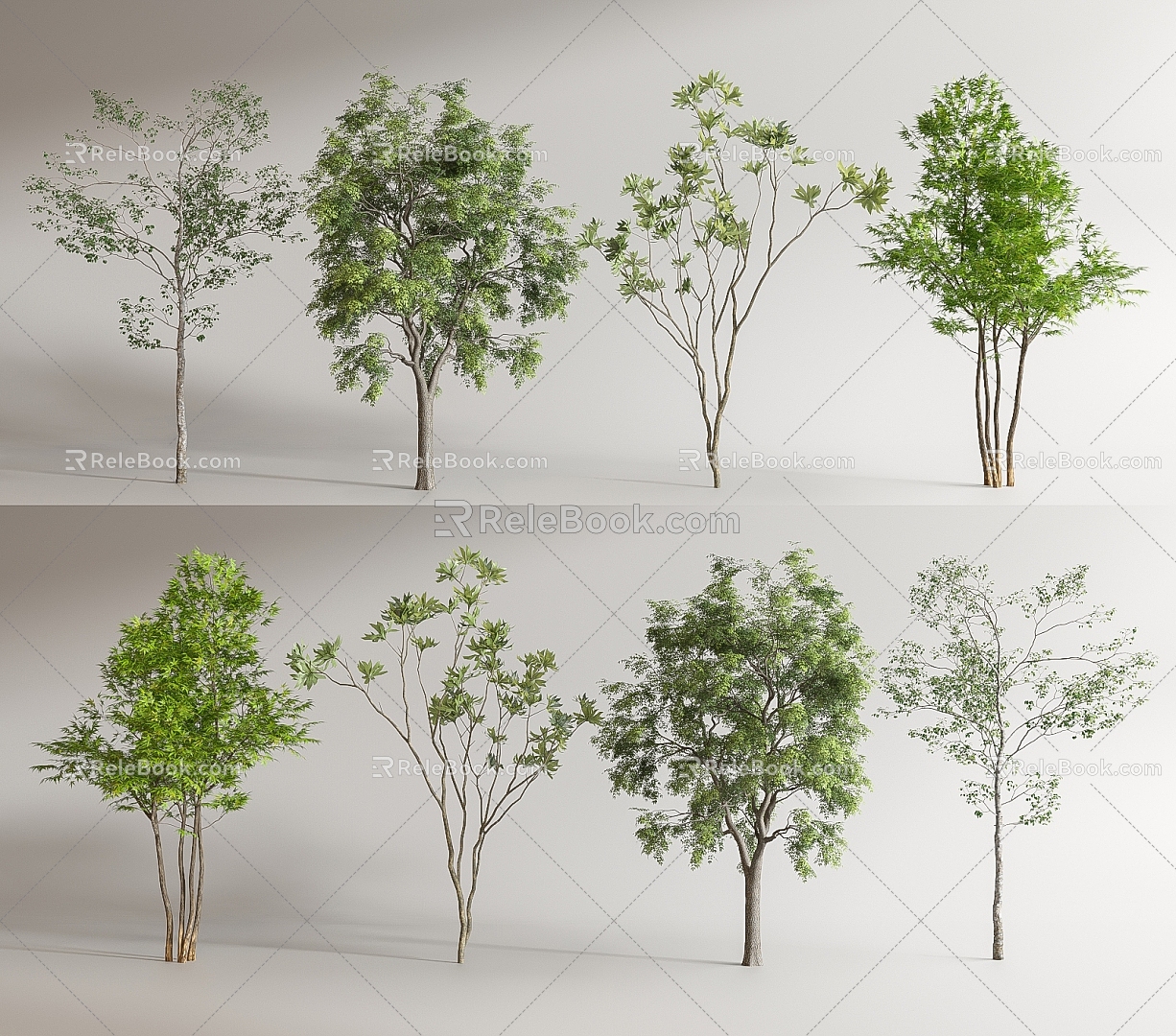 modern tree arbor landscape tree 3d model