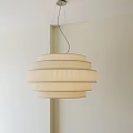 Modern Minimalist Multi Layered Pleated Cream Pendant Light For Interior 3d model