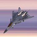 Various Military Fighter Jets With Different Camouflage And Design Patterns 3d model