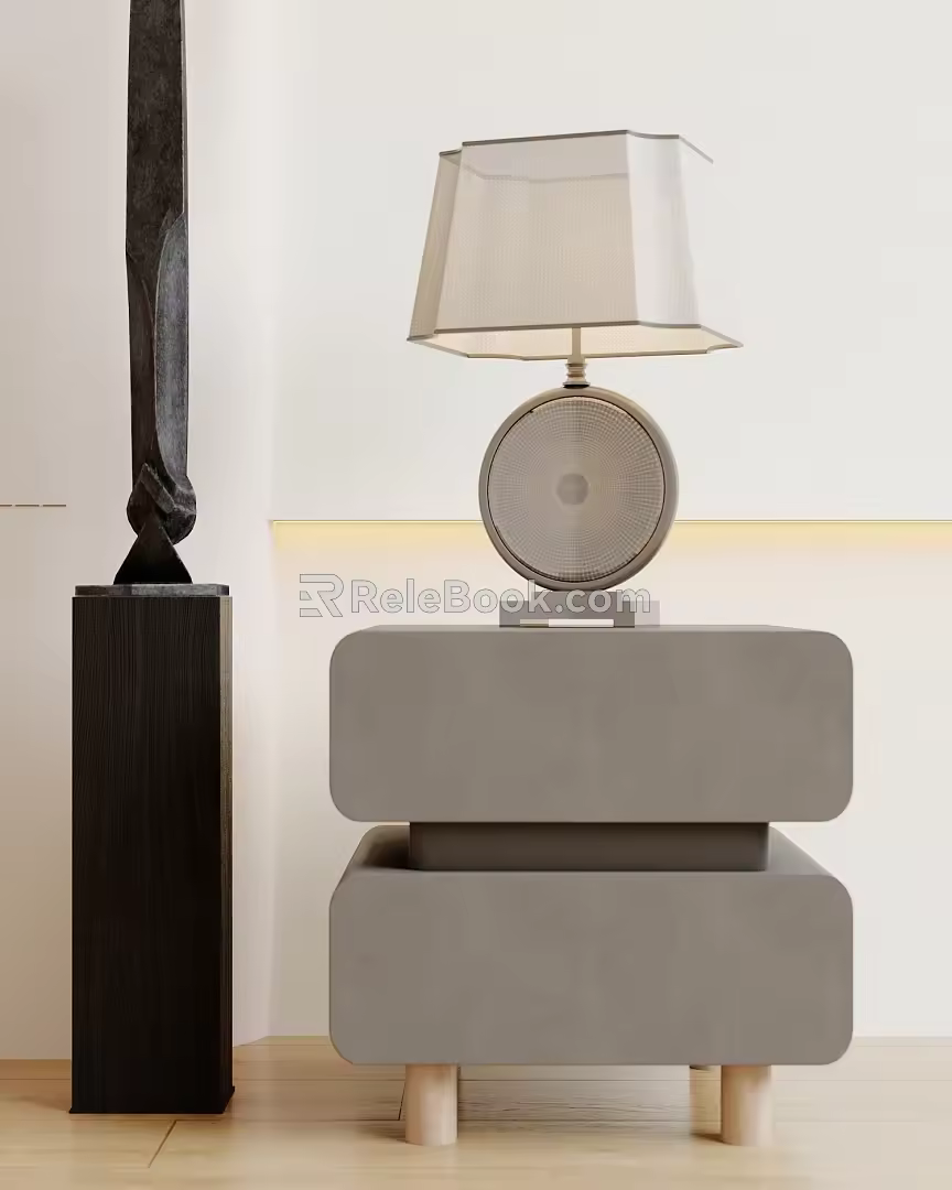 Modern table lamp table lamp floor lamp side table lamp 3d model