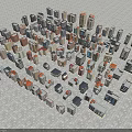 Dense Residential Buildings With Various Styles Colors Heights And Roof Designs In Urban Area