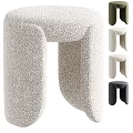 Plush Textured Modern Minimalist Single Chair With Multiple Color Options And Sleek Design