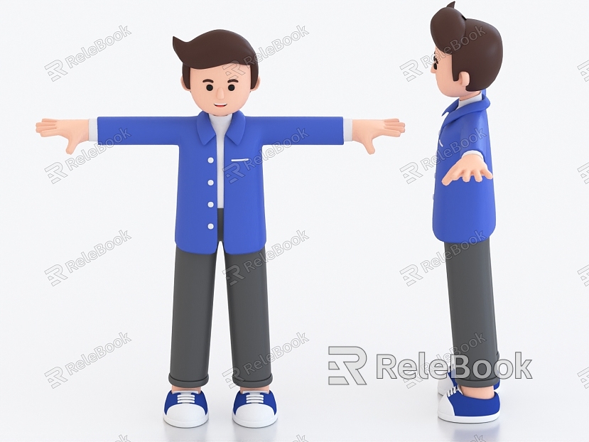 Cartoon Character Cartoon Boy Cartoon Man model