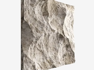 Natural Rock Surface With Rough Textured Pattern And Organic Earthy Tones 3d model