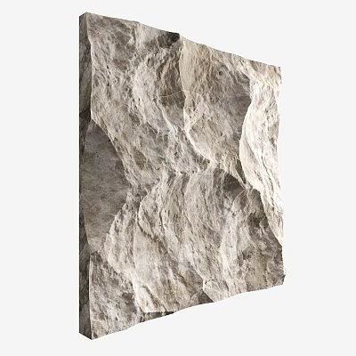 Natural Rock Surface With Rough Textured Pattern And Organic Earthy Tones 3d model