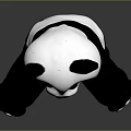 Adorable Black And White Panda Plush Toy Sitting With Open Arms