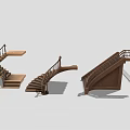 Various Wooden Staircase Designs With Handrails And Steps For Home Interiors