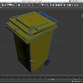 Trash Can Large Trash Can Outdoor Trash Can Community Trash Can Park Trash Can Low Face Number Low Model Simple Model Game Video Level Super Realistic High Precision 3d model
