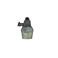Vintage Industrial Metal Chandelier With Glass Shade And Decorative Top