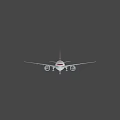 Qantas Passenger Airplane With White Body Red Tail And Spirit of Australia Livery