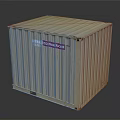 Branded Shipping Container With container.com Logo And Metal Structure For Storage And Transport Use