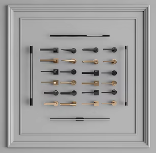Modern Door Handle 3d model