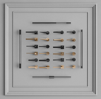 Modern Door Handle 3d model