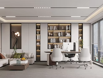 Modern Office Manager's Office 3d model