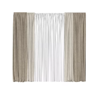 Modern Curtains 3d model