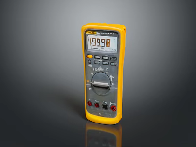 High Precision Digital Multimeter For Computer Maintenance With Clear Display And Control Dial 3d model