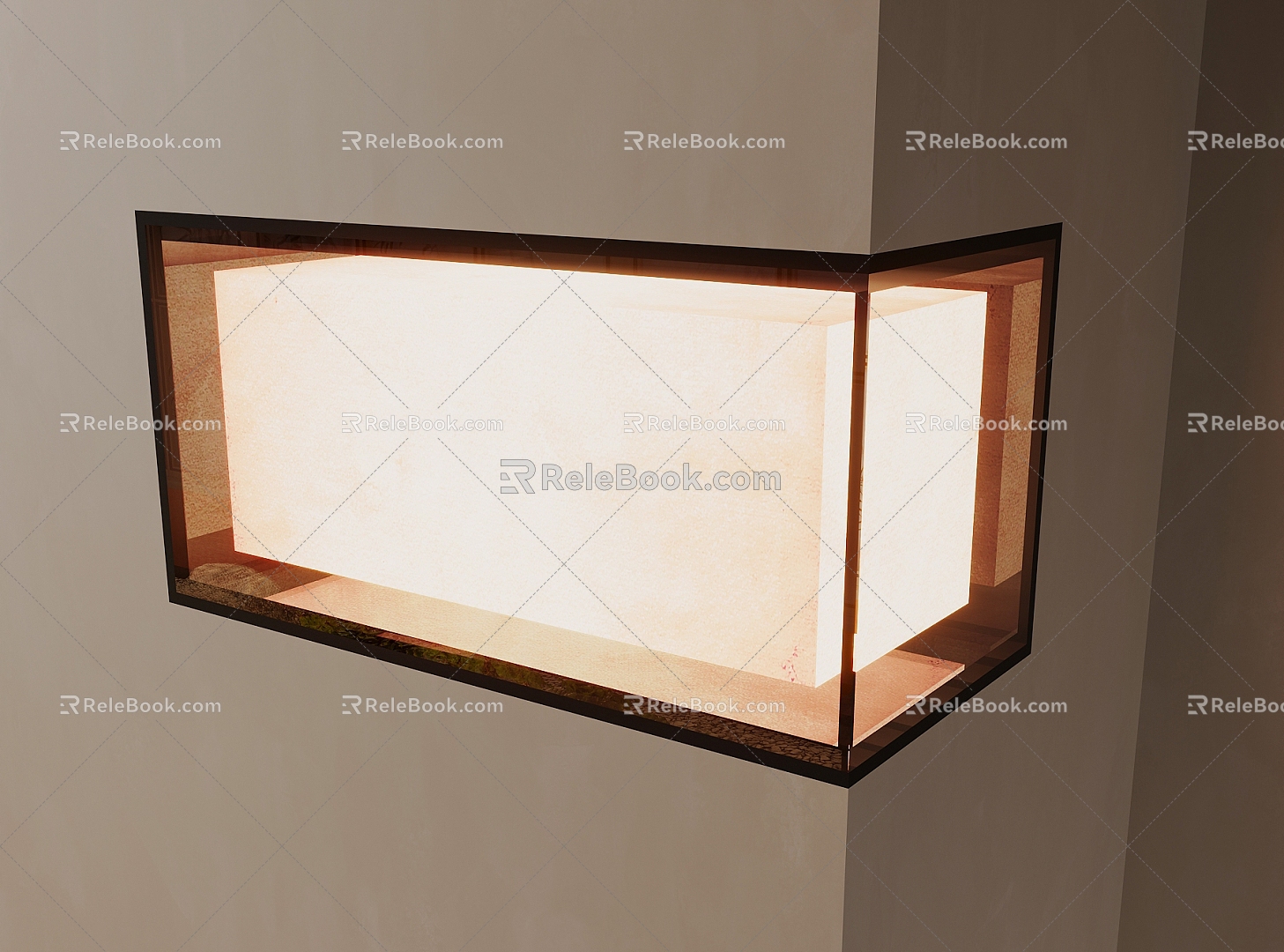 niche lamp wall lamp 3d model