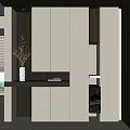 Elegant Modern Shoe Cabinet Design With Lighting Open Shelf And Decoration